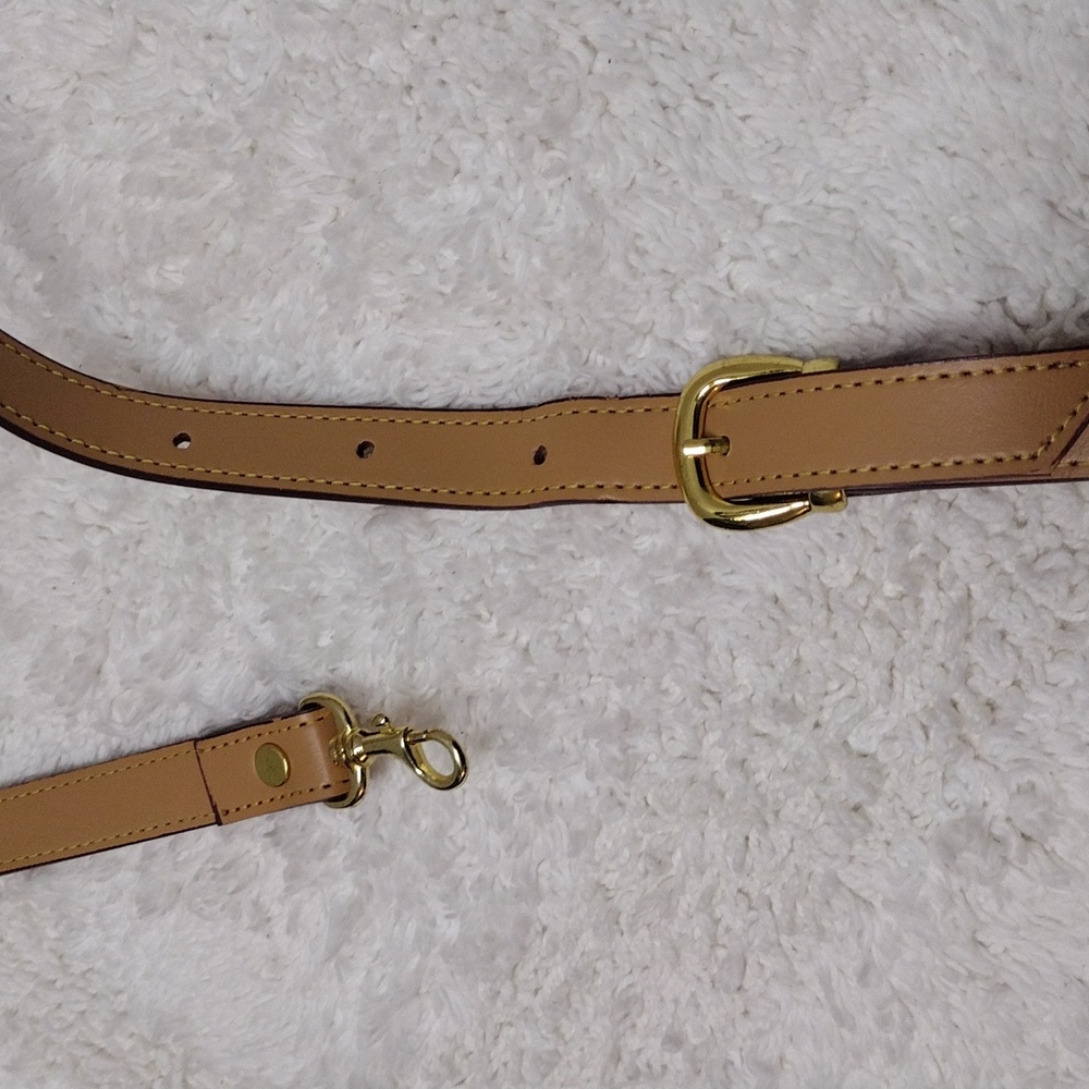 Purse Strap Beige 4 Eyelet Adjustable 47"-52" Long x 3/4" Wide #135-11 - Picture 11 of 16